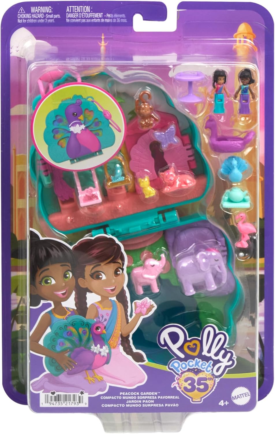 Mattel Polly Pocket: Polly Pocket 35. obletnica - Vrt pavijana (HWN97)