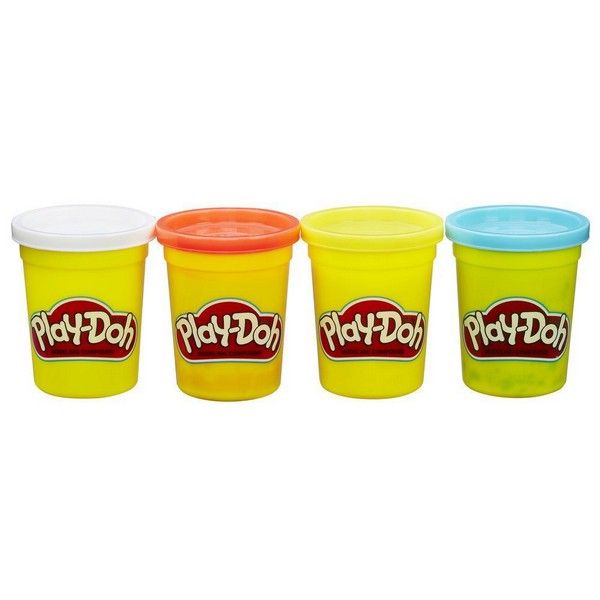 Hasbro Play-Doh - Klasyczny zestaw kolorowych tubek (opakowanie 4 sztuki) (B6508)