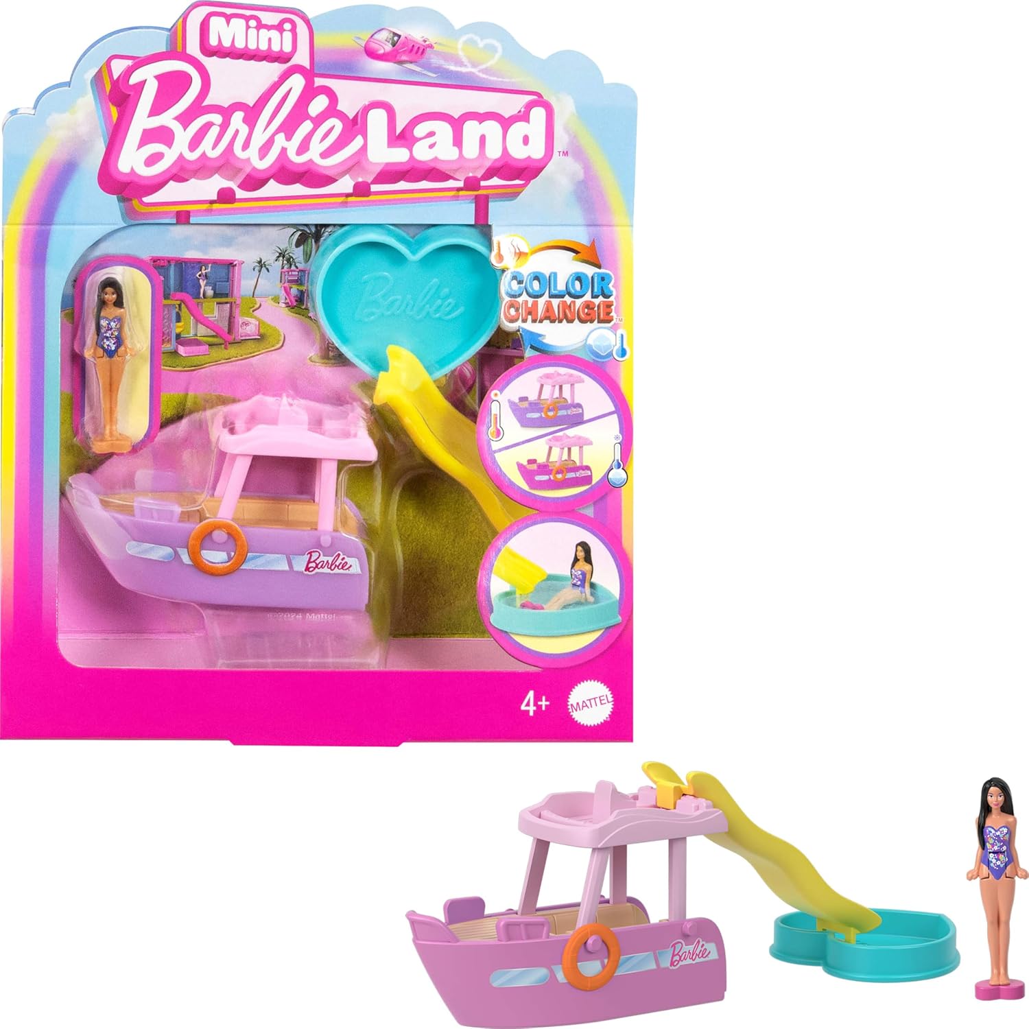 Mattel Barbie: Mini BarbieLand - Lalka i Marzycielska Łódź (HYF41)