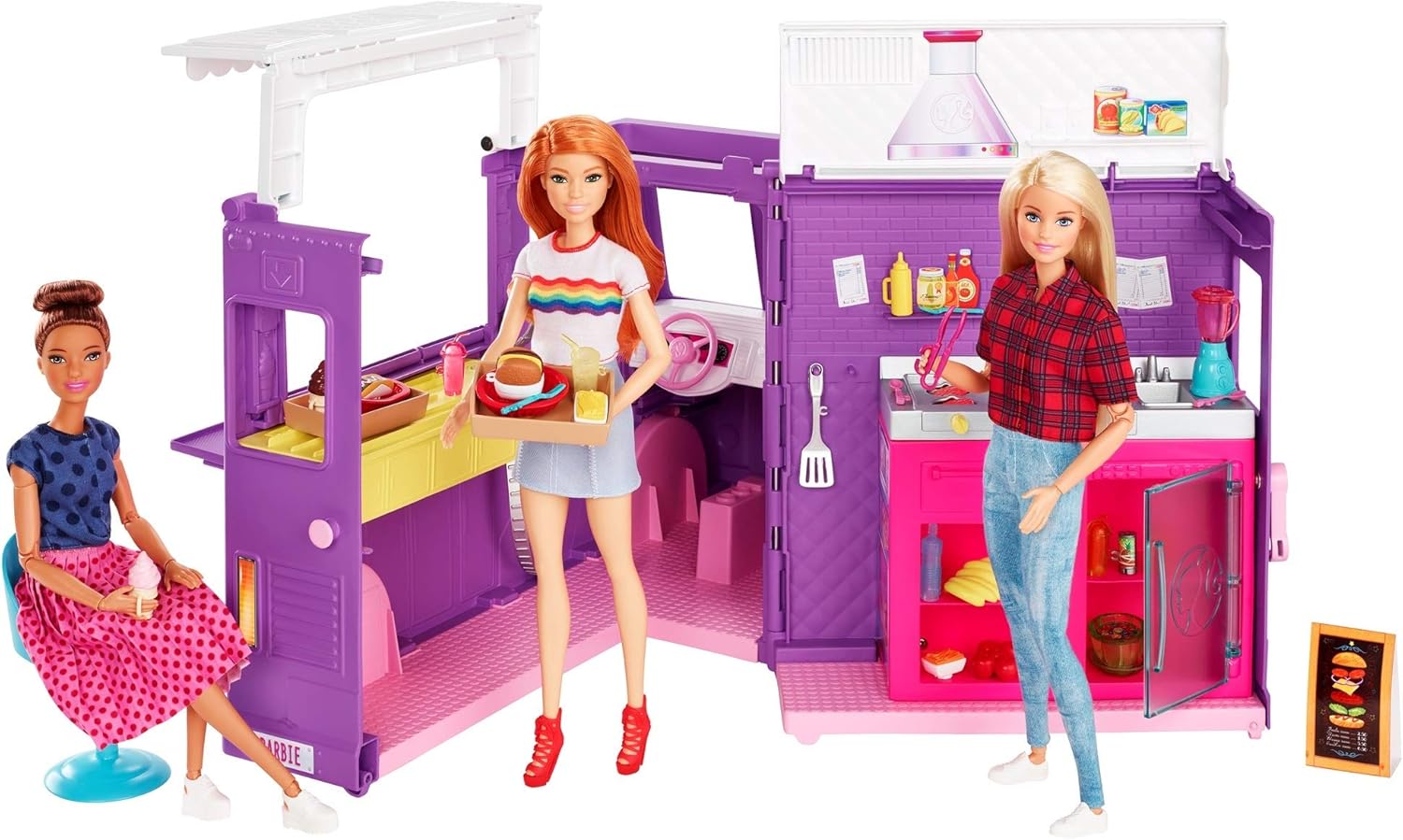 Mattel Barbie - Samochód z jedzeniem (GMW07)