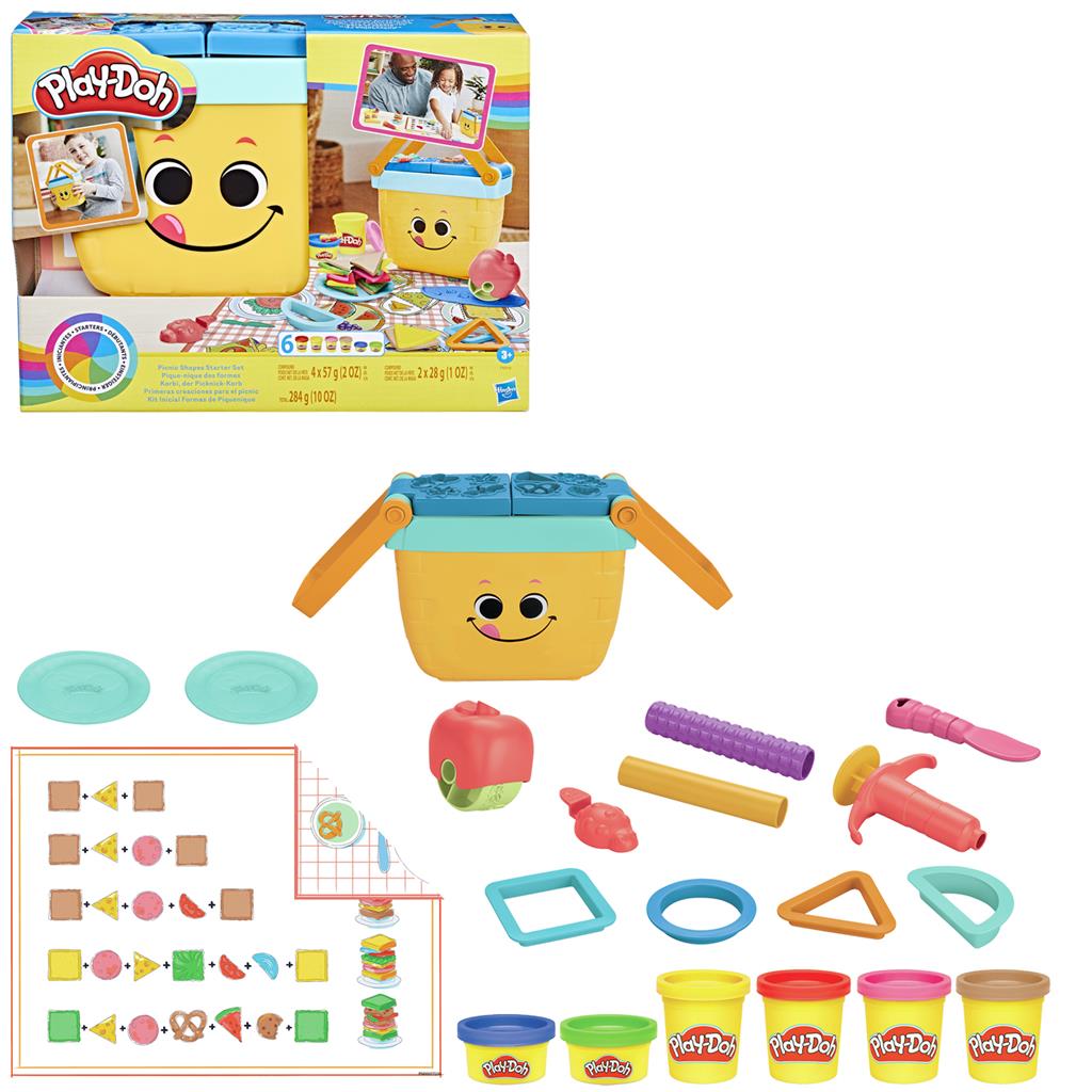 Hasbro Play-Doh: Zestaw startowy kształtów piknikowych (F6916)