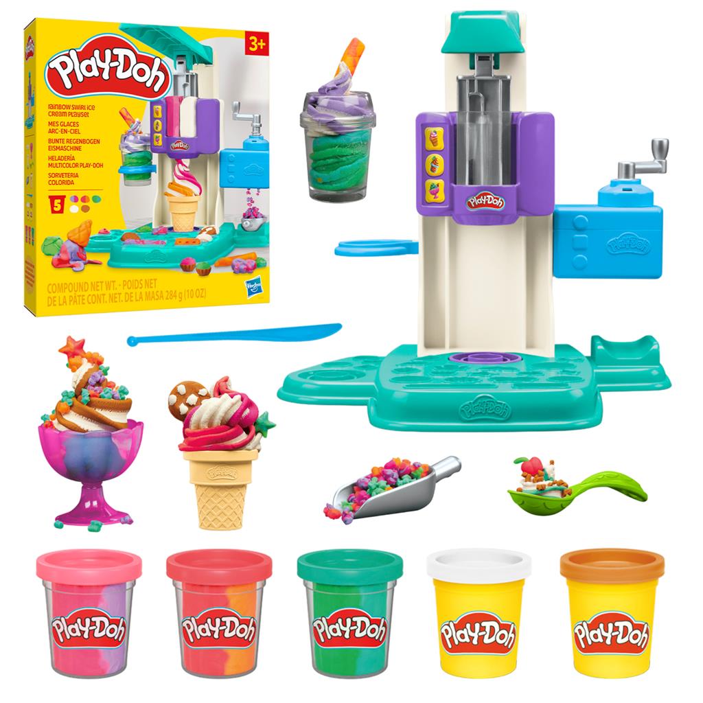 Hasbro Play-Doh: Zestaw lodów tęczowych (G0028)