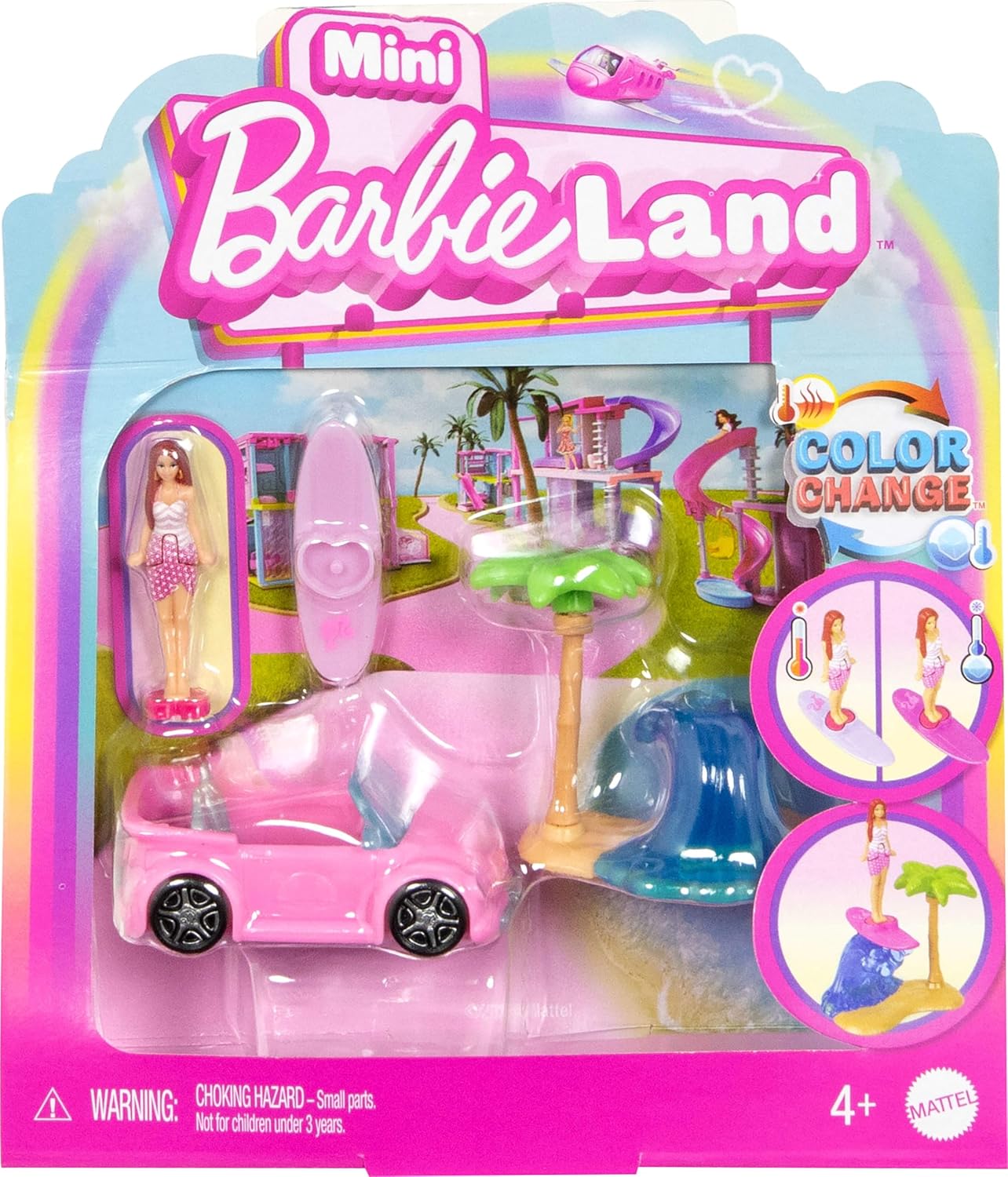 Mattel Barbie: Mini BarbieLand - Lalka i Pojazd Plażowy (JCR35)