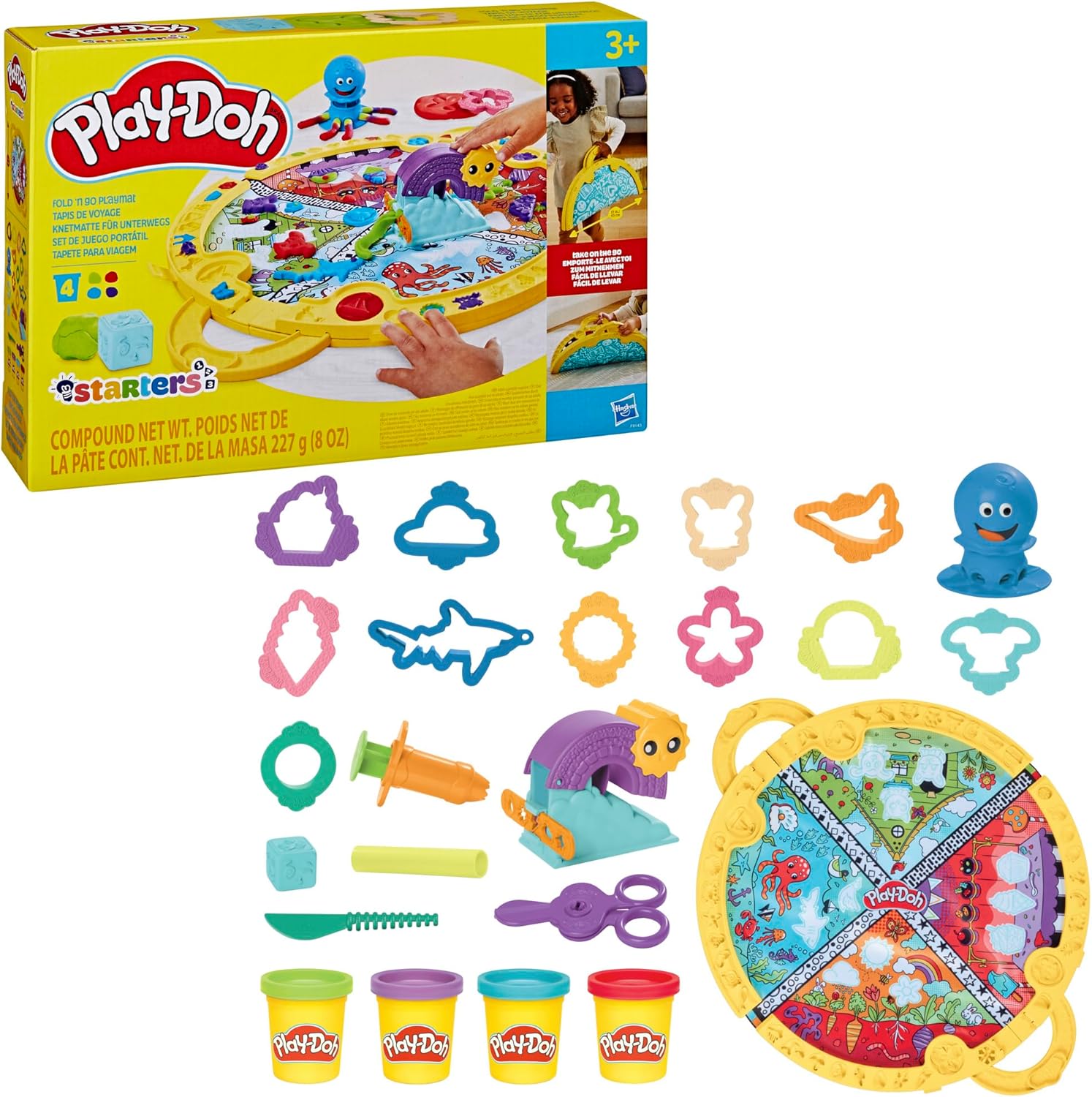 Hasbro Play-Doh Zestaw startowy: Składana mata do zabawy (F9143)
