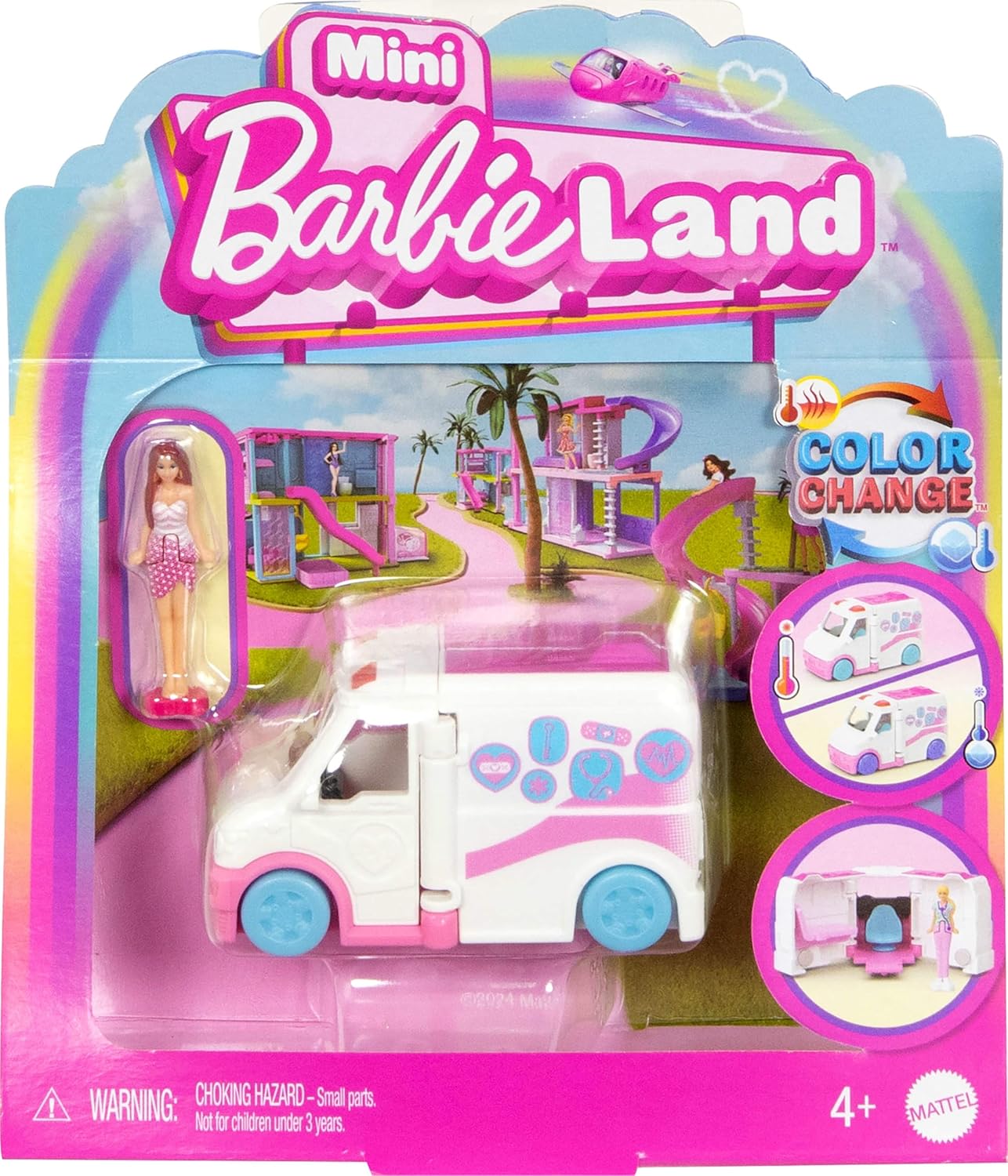 Mattel Barbie: Mini BarbieLand - Lalka i Mobilna Ambulans (JRC34)