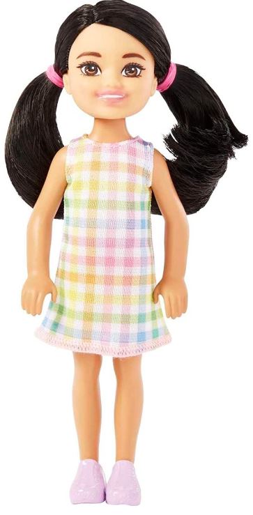 Mattel Barbie Chelsea - Mała lalka z czarnymi warkoczykami (HKD91)