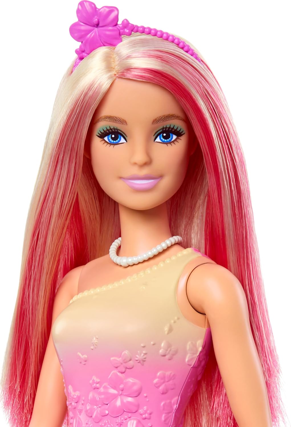 Mattel Barbie - Lalka z blond/różowymi włosami (HRR08)