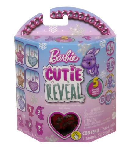 Mattel Barbie: Cutie Reveal - Różowa torebka serce i dodatki (HKR38)