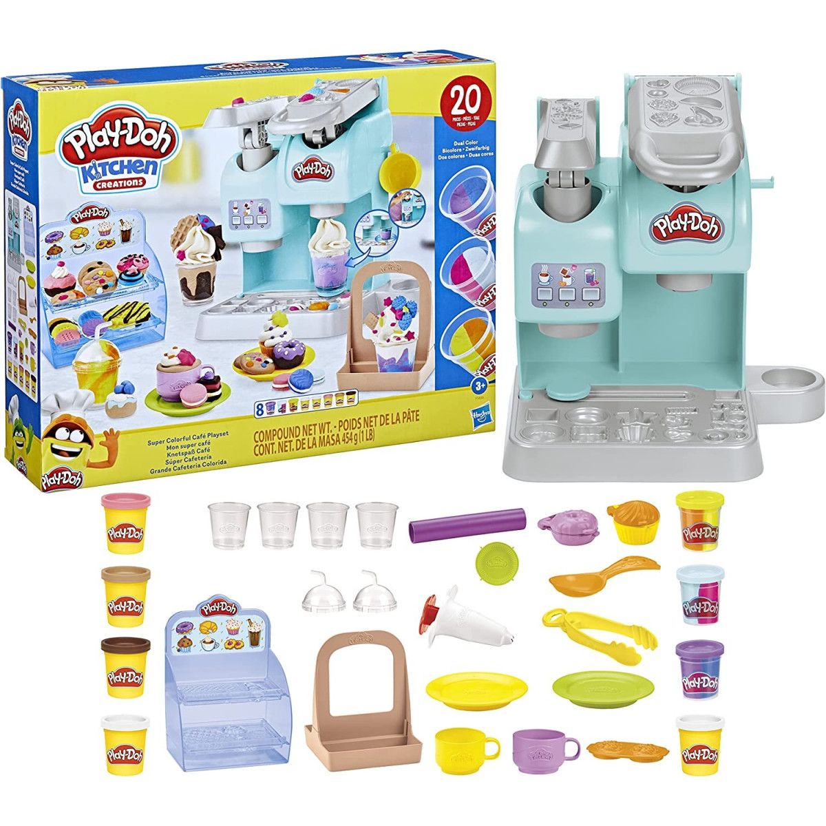 Hasbro Play-Doh: Super Kolorowy Zestaw Kawiarnia (F5836)