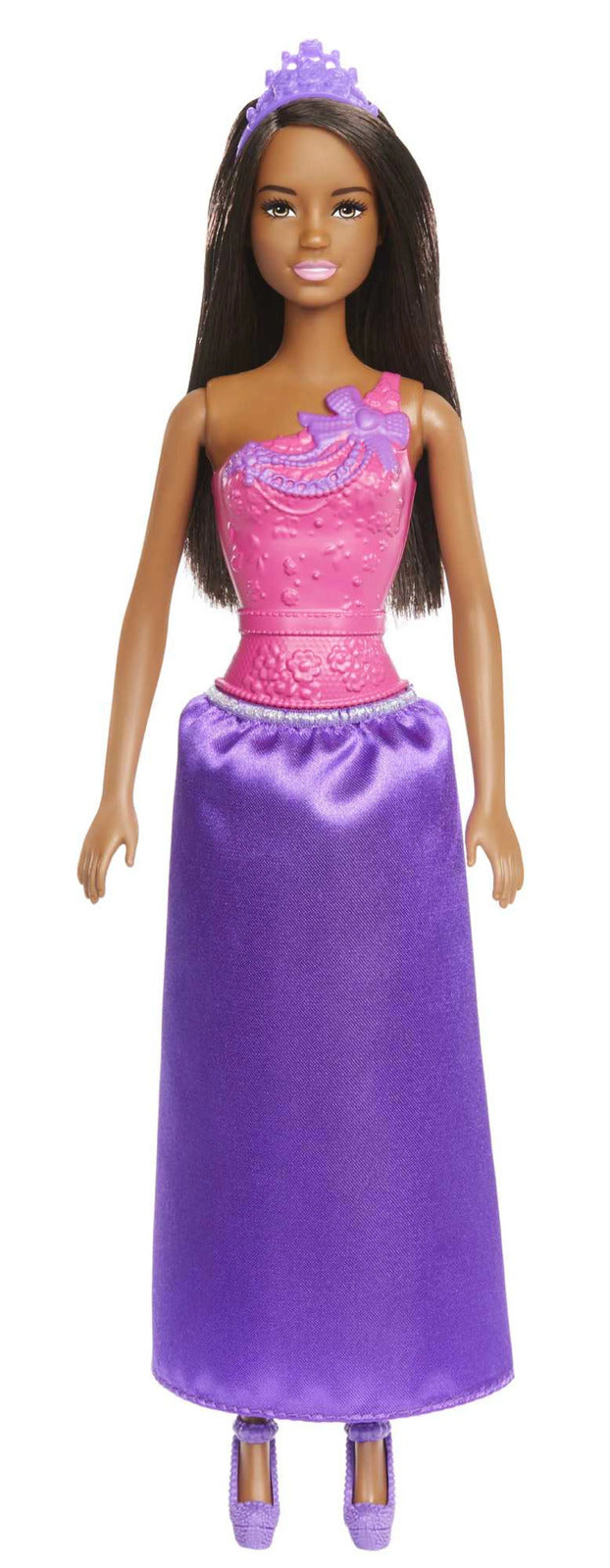 Barbie Dreamtopia Królewska Lalka – Blondynka z Błyszczącym Fioletowym Skrzydłem i Dopasowaną Opaską na Włosy (HGR02)