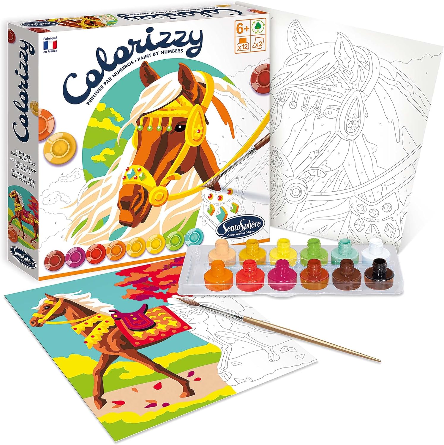 Colorizzy Malowanie po numerach - Konie