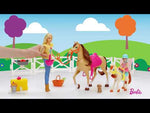 Barbie - Igralni komplet Hugs 'n Horses z lutko Chelsea (FXH15)